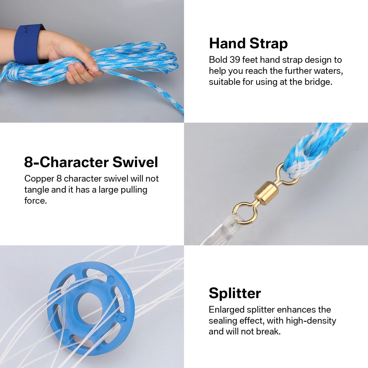 Easy Throw Hand Cast Fishing Net With Nylon Line