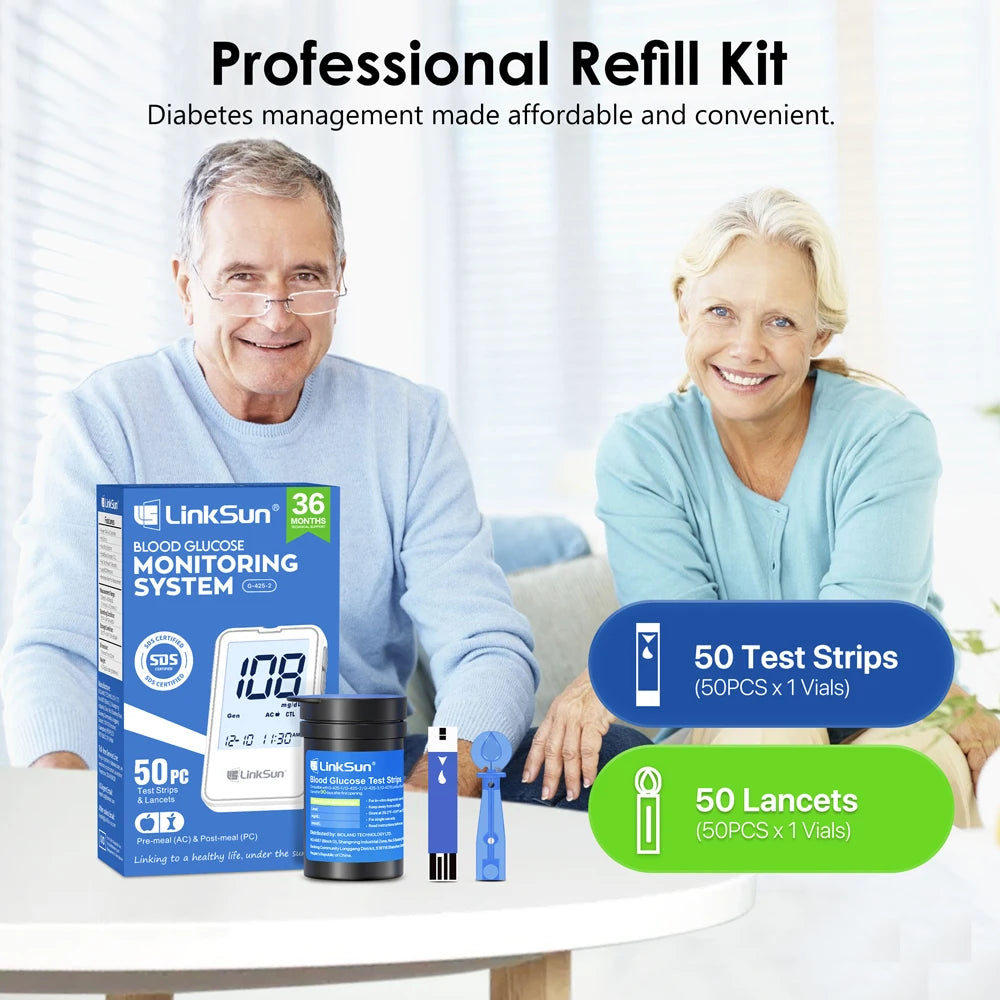 Linksun Digital Blood Glucose Meter Kit