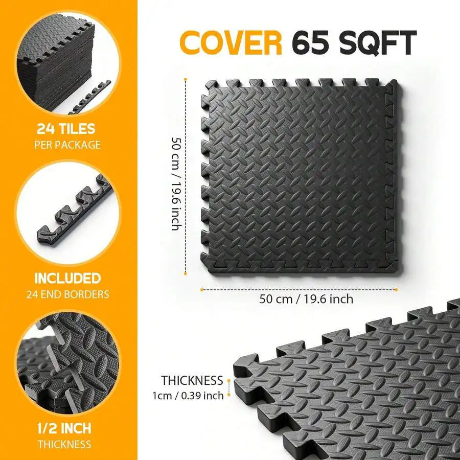 Interlocking EVA Foam Home Gym Exercise Mat