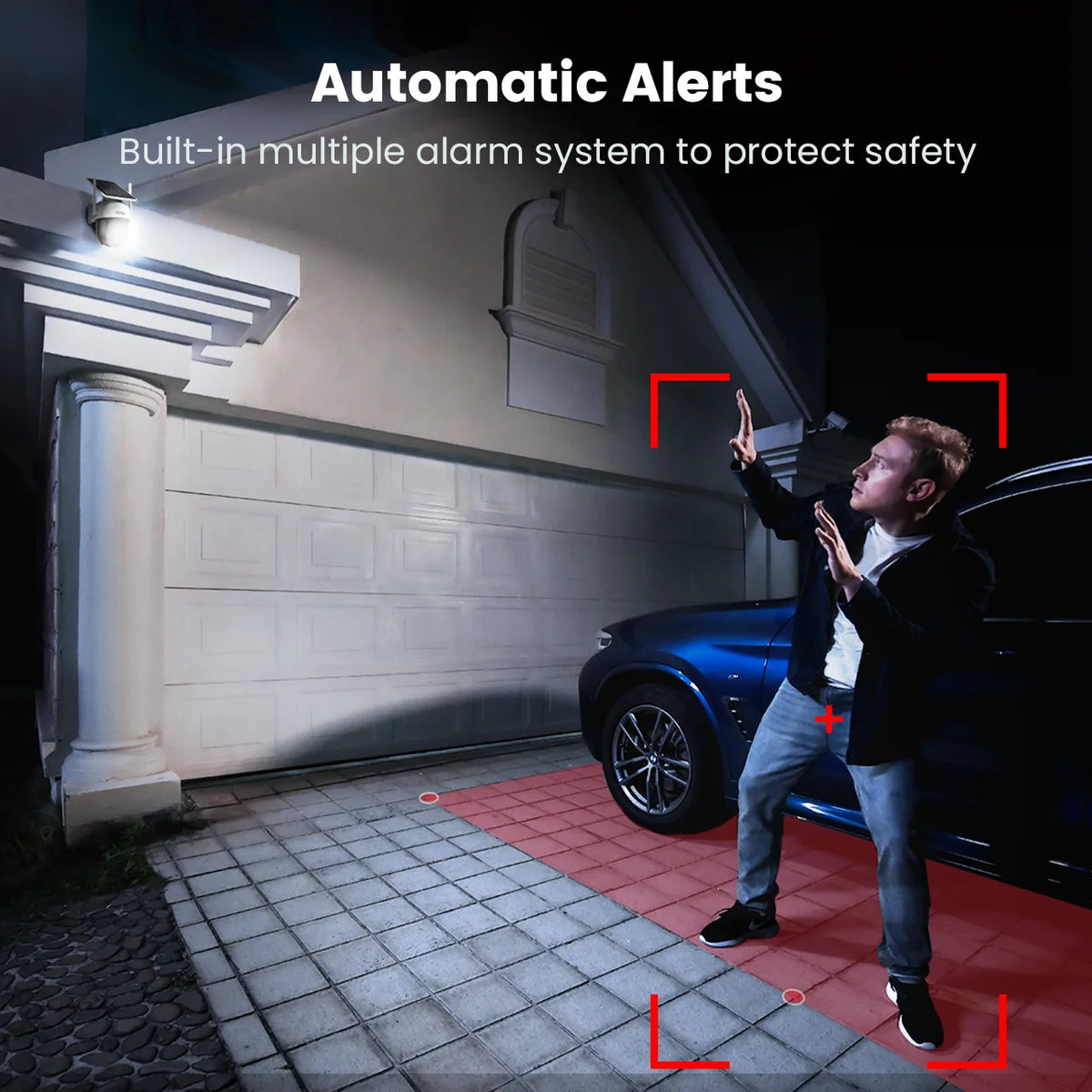 Dekco 3MP Solar WiFi Security Camera PTZ