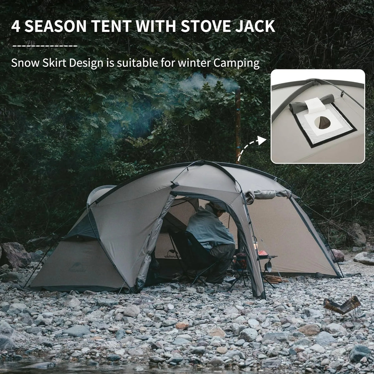 Naturehike Massif 2 Person Hot Tent With Stove Jack