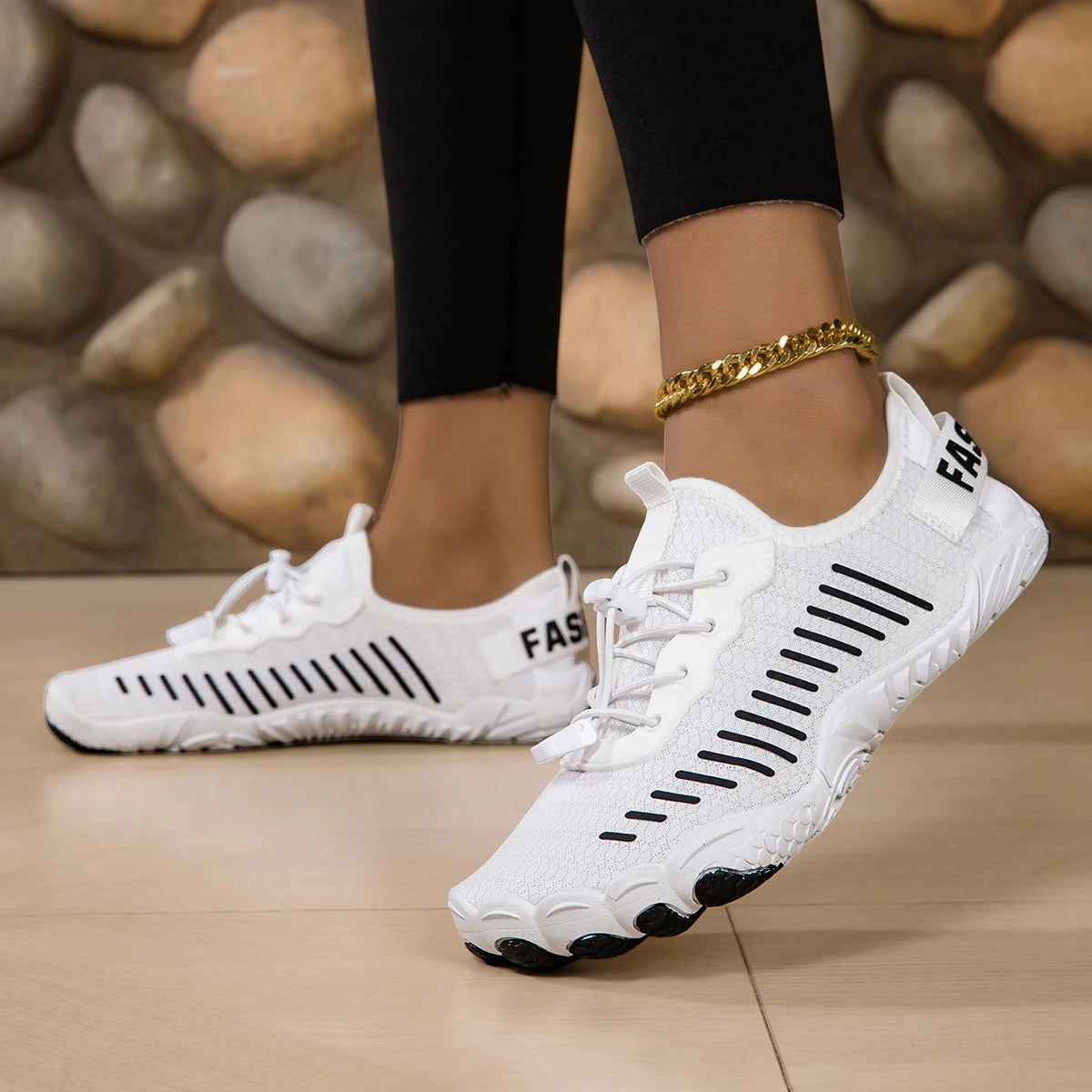Quick Dry Barefoot Water Shoes With Breathable Mesh Grip
