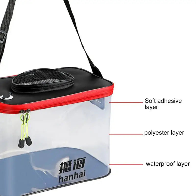 Foldable Breathable Transparent Bait Bucket