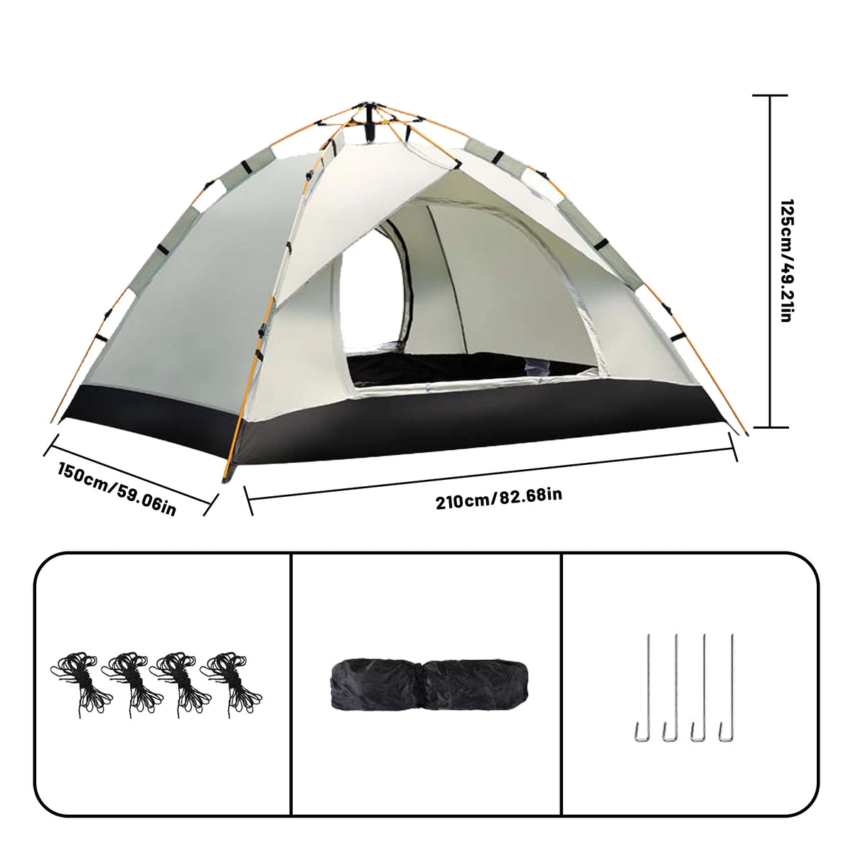 Pakicetus Quick Setup Auto Tent For 2 People