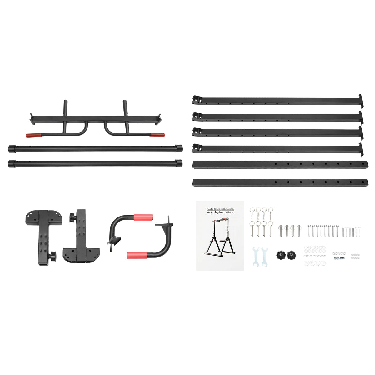Adjustable Foldable Pull Up Bar Home Gym Station