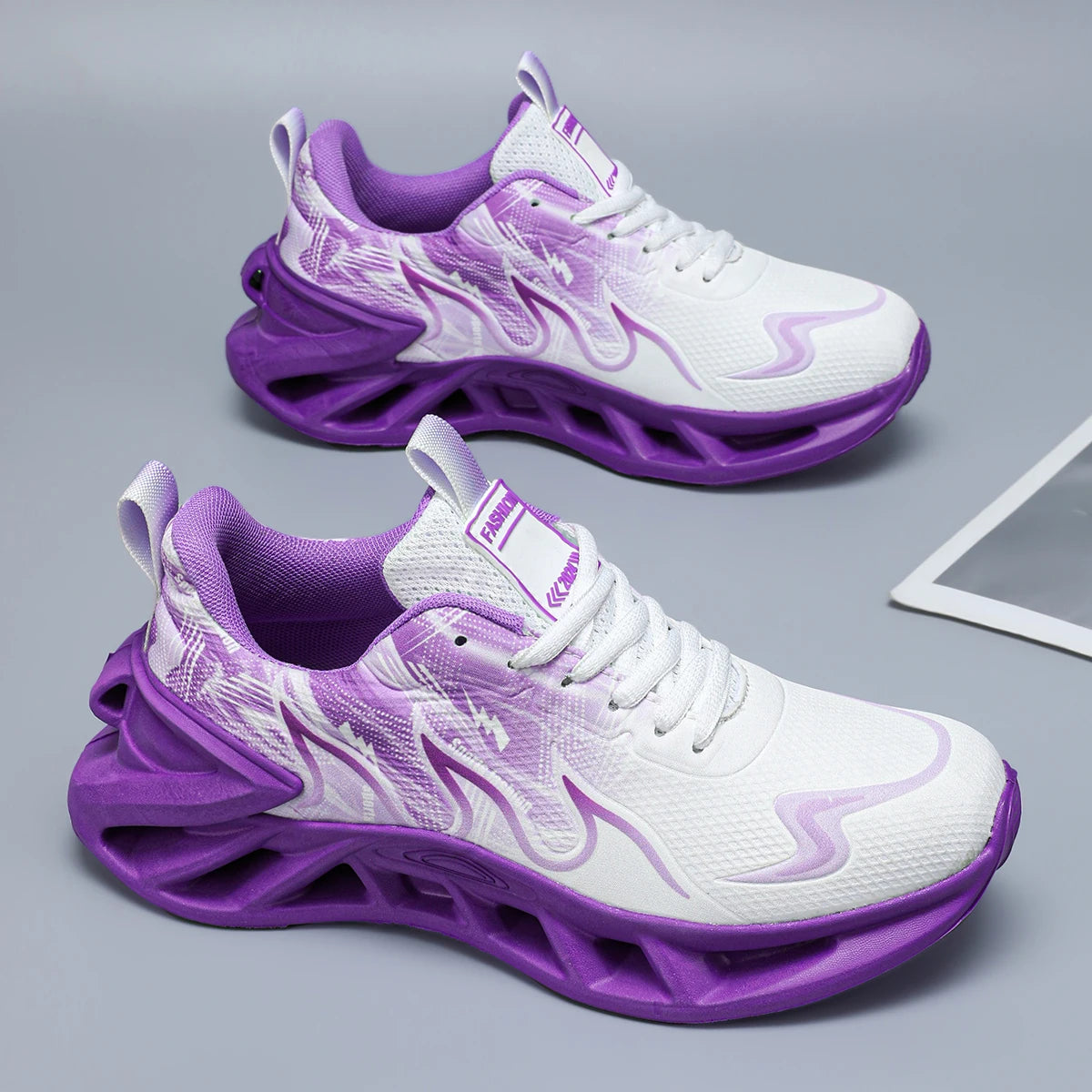 Breathable Mesh Lace Up Running Sneakers