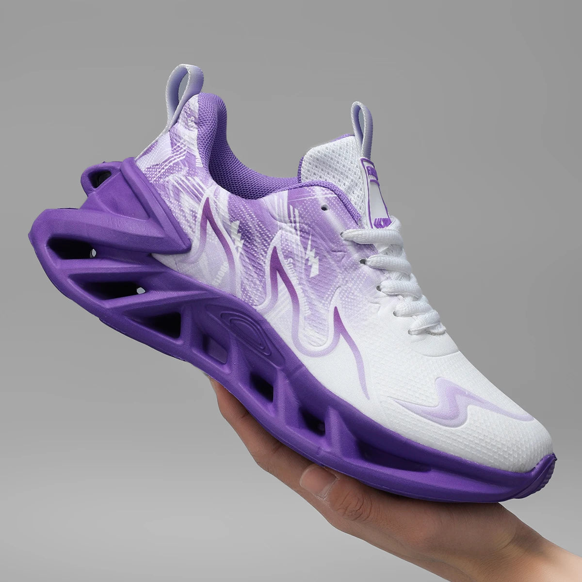 Breathable Mesh Lace Up Running Sneakers