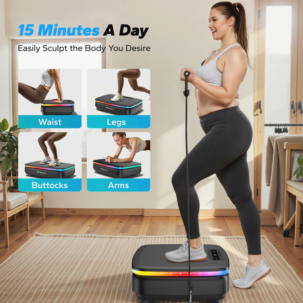 Merach Whole Body Vibration Exercise Power Plate