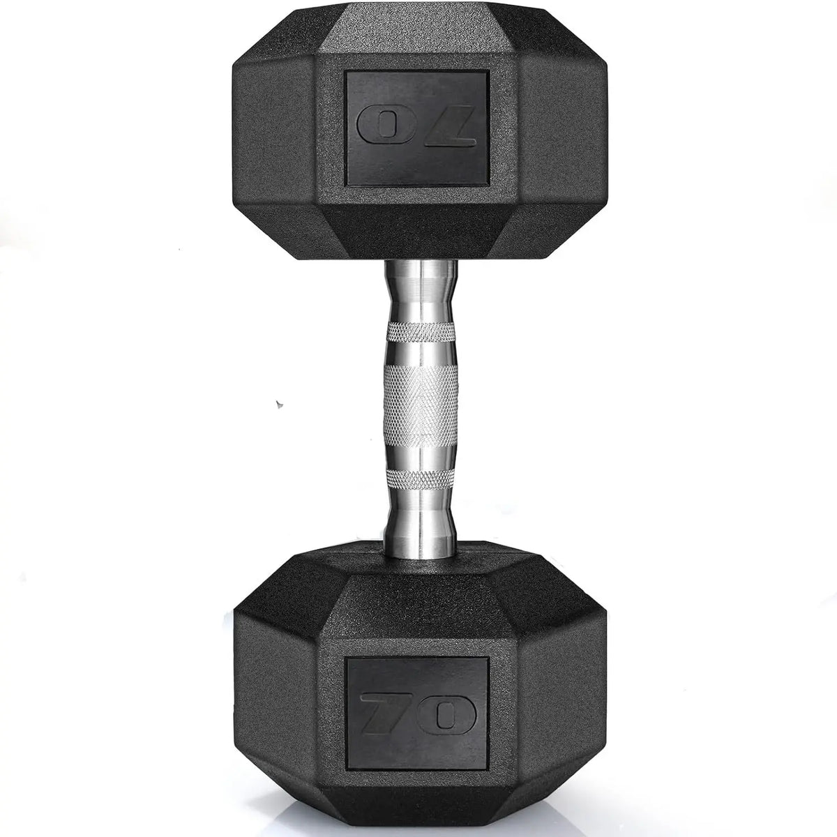 Rubber Hex Dumbbell Hand Weight Set Cast Iron