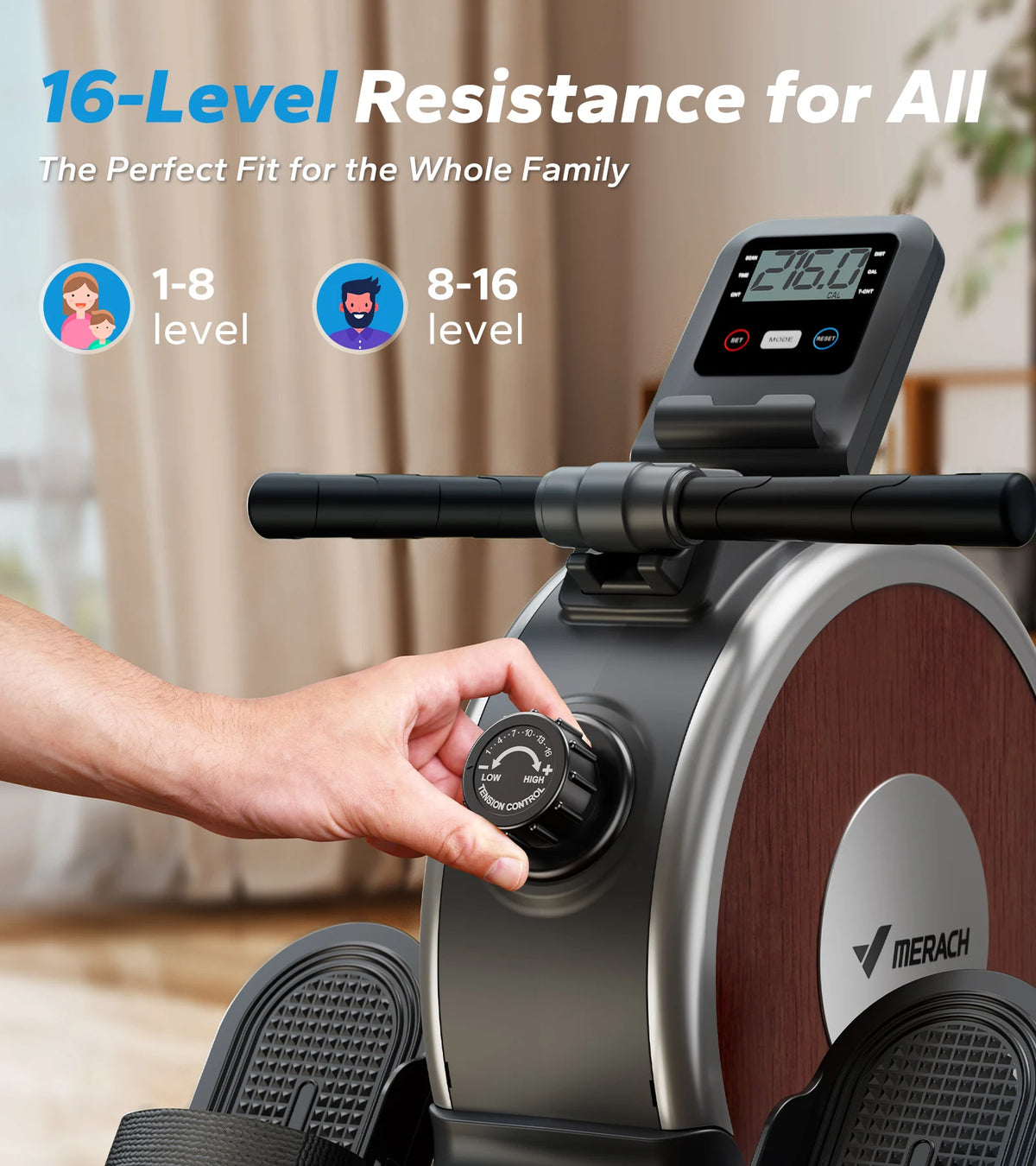 Merach Magnetic Rowing Machine For Home Workout