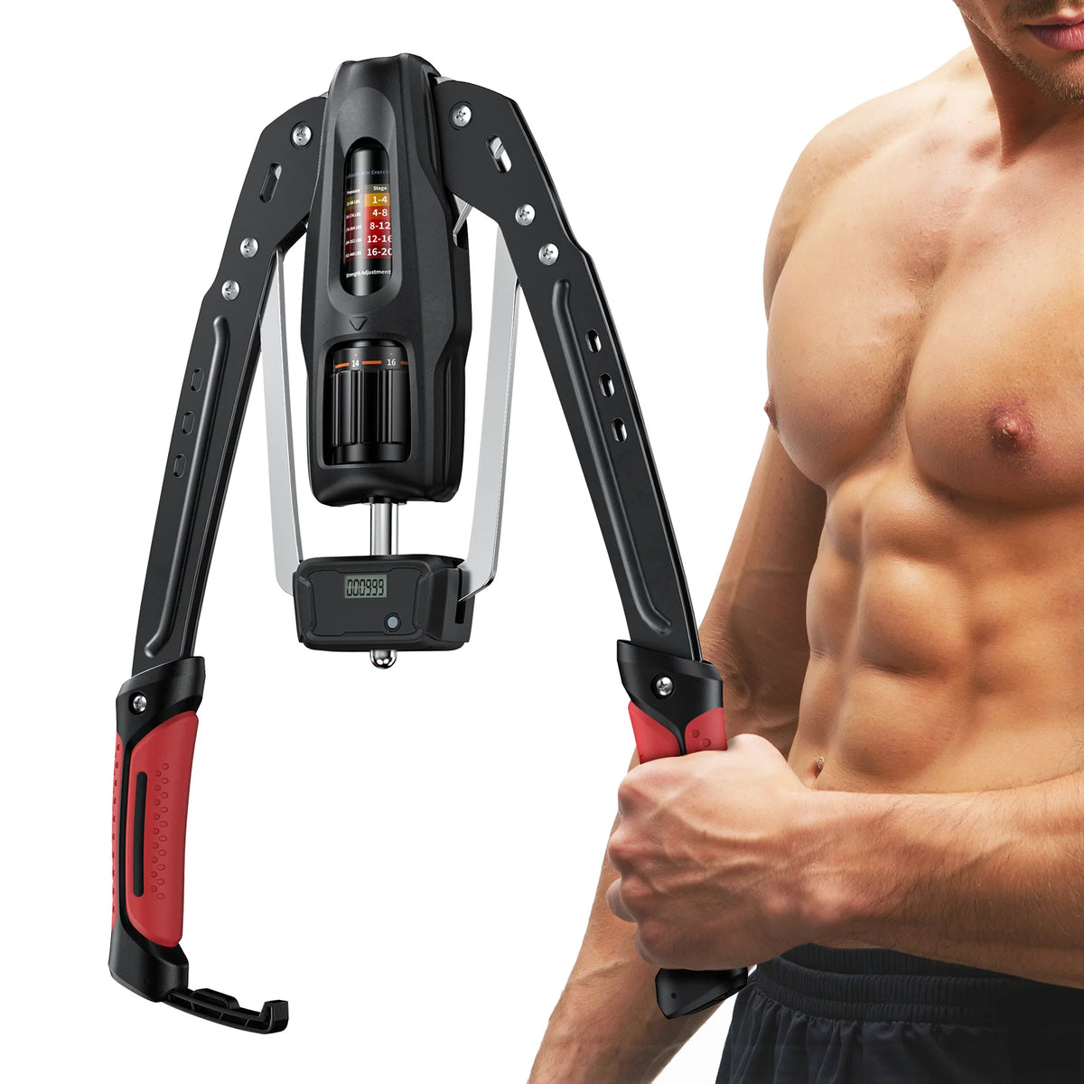 MERACH Adjustable Hydraulic Arm Trainer With Rep Counter