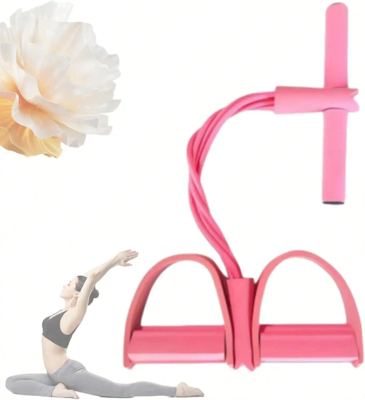 Natural Rubber Pedal Resistance Bands With Handles