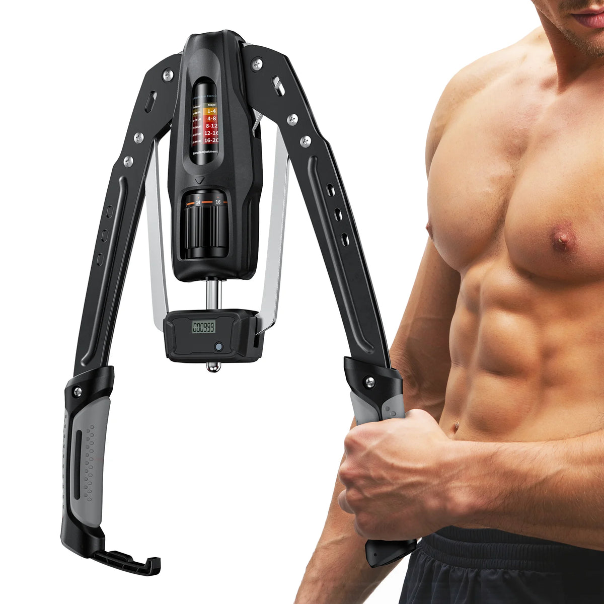 MERACH Adjustable Hydraulic Arm Trainer With Rep Counter