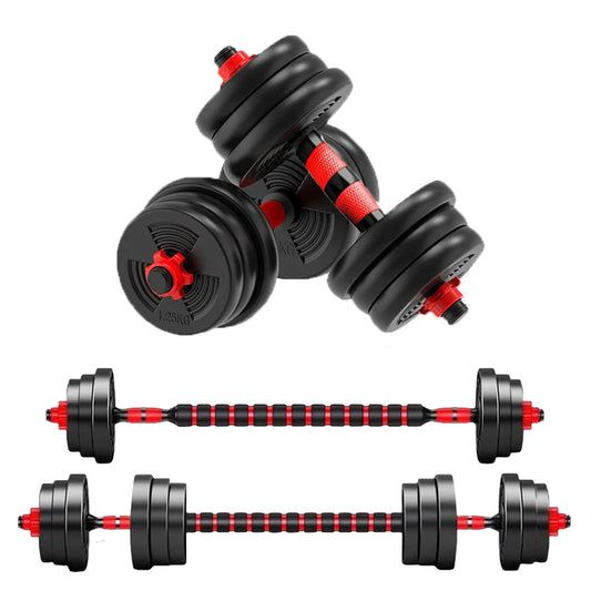 Adjustable Dumbbell Barbell Set With Secure Grip