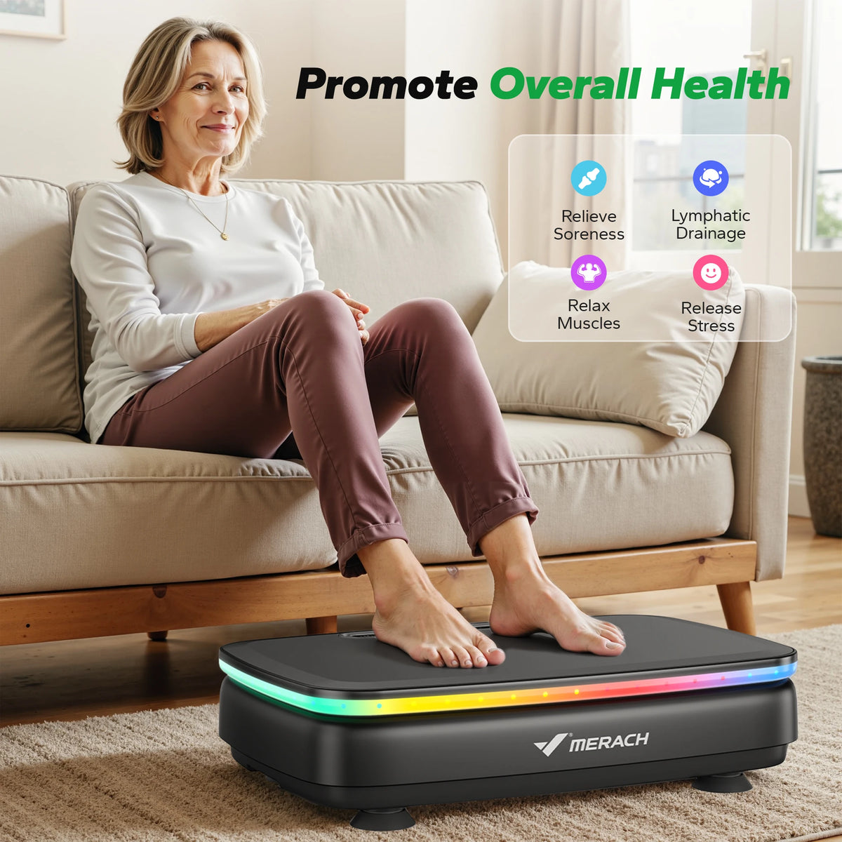 Merach Whole Body Vibration Exercise Power Plate
