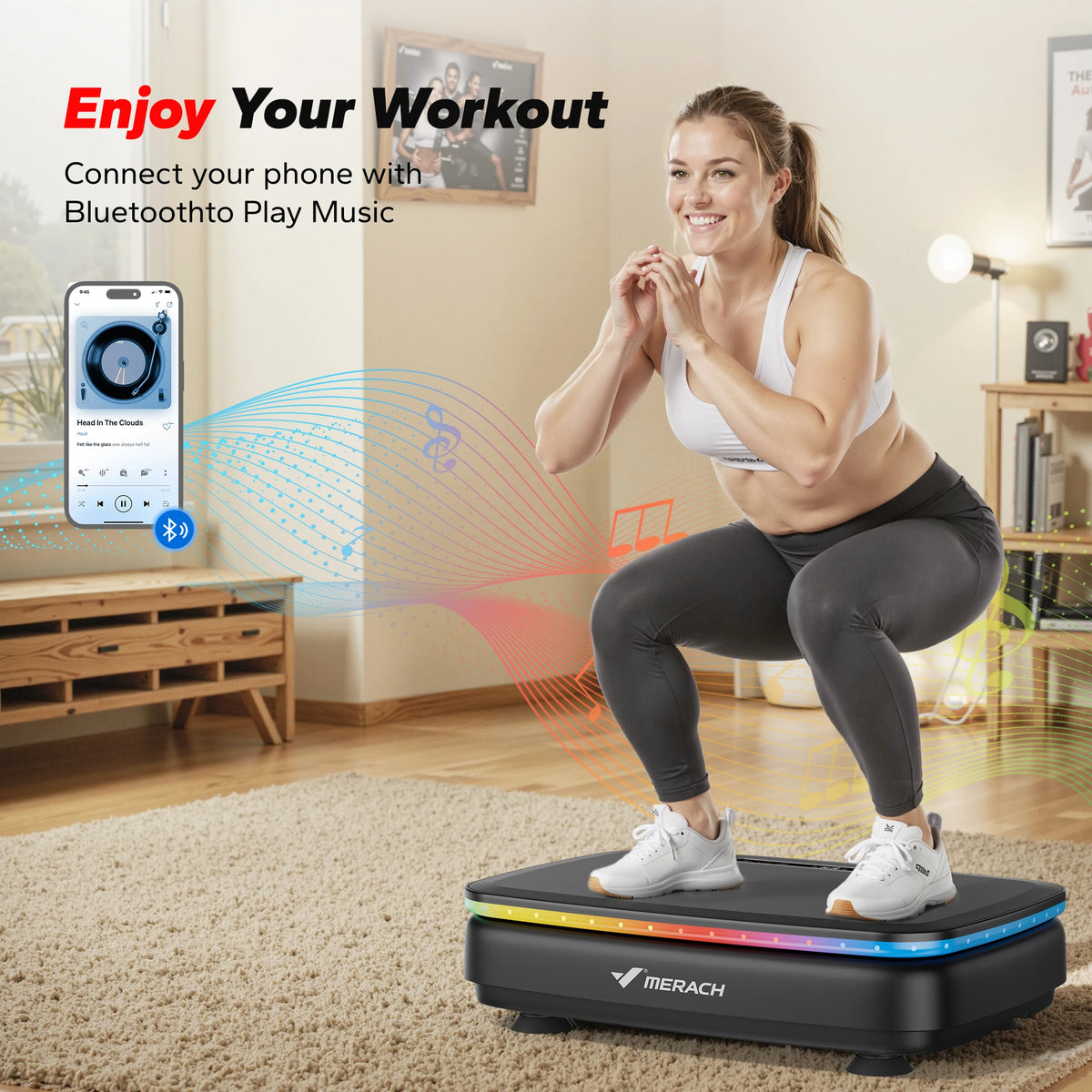 Merach Whole Body Vibration Exercise Power Plate