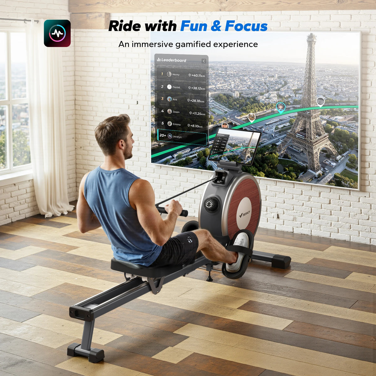 Merach Magnetic Rowing Machine For Home Workout