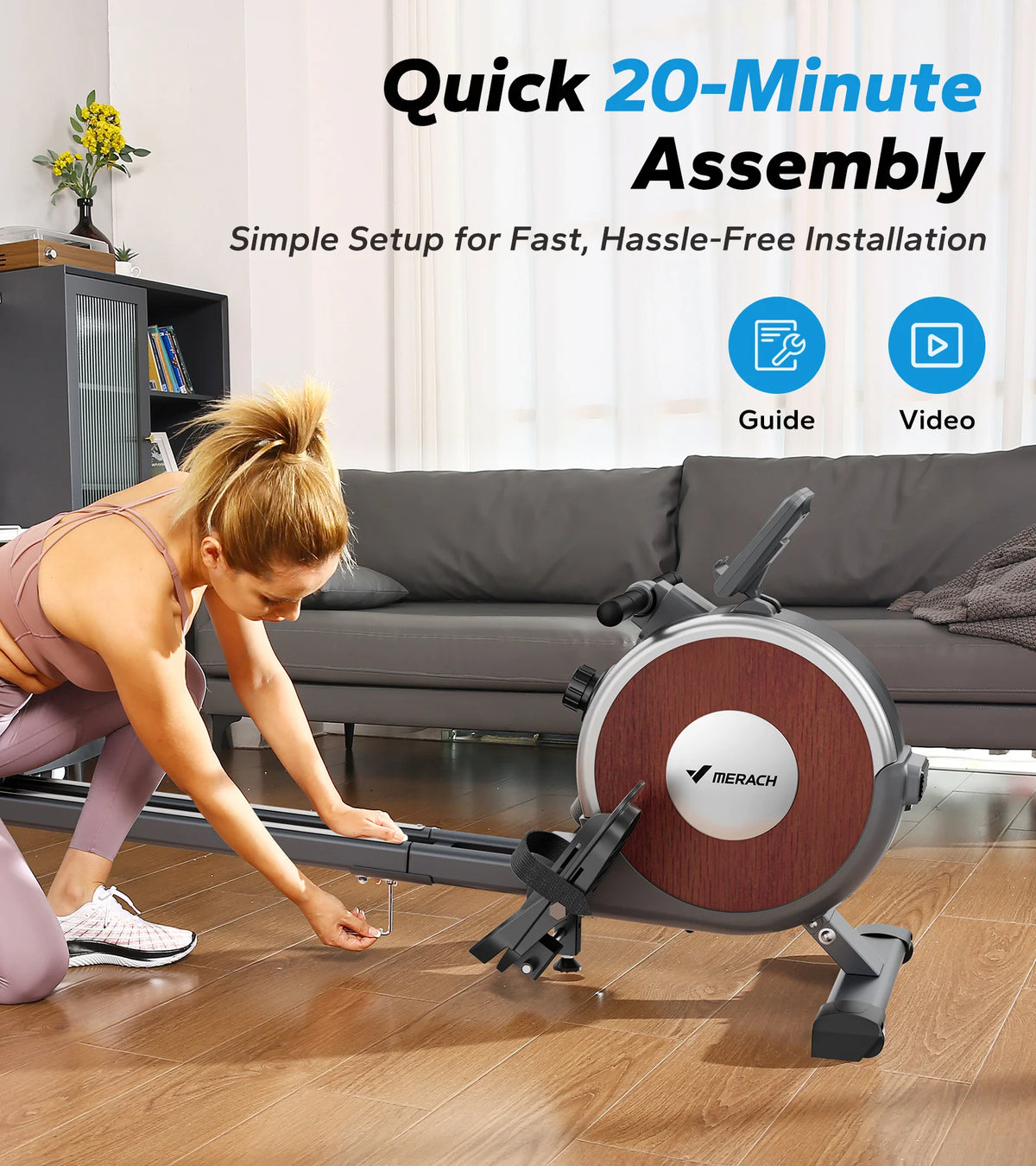 Merach Magnetic Rowing Machine For Home Workout
