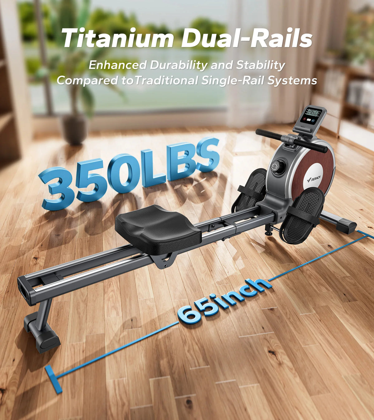Merach Magnetic Rowing Machine For Home Workout
