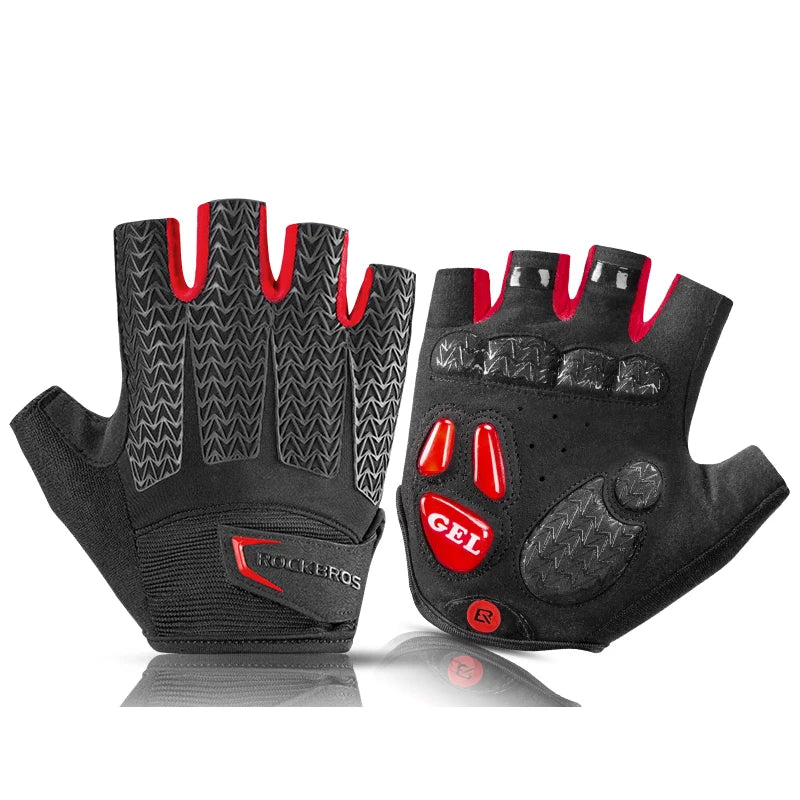 ROCKBROS Half Finger Cycling Gloves With Gel Padding