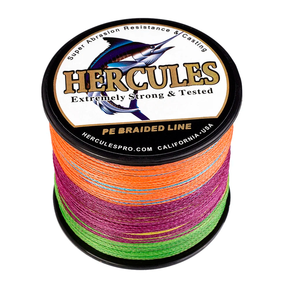 Hercules Multicolor Braided Polyester Fishing Line