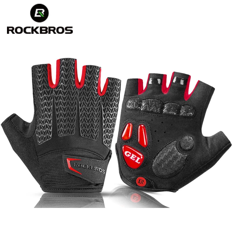 ROCKBROS Half Finger Cycling Gloves With Gel Padding