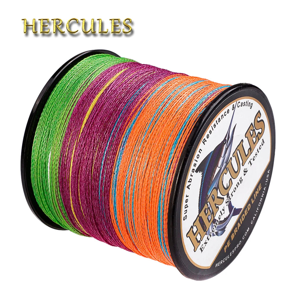 Hercules Multicolor Braided Polyester Fishing Line
