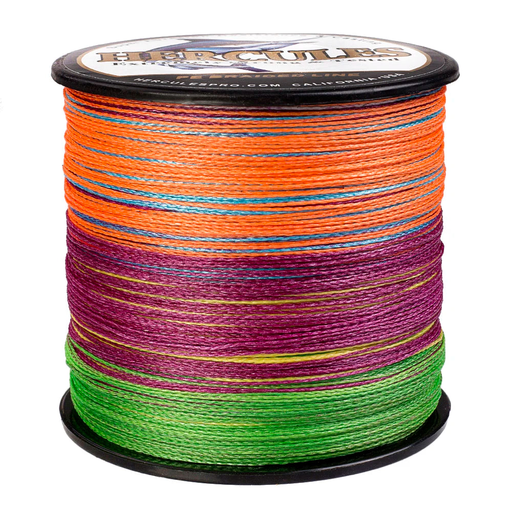 Hercules Multicolor Braided Polyester Fishing Line