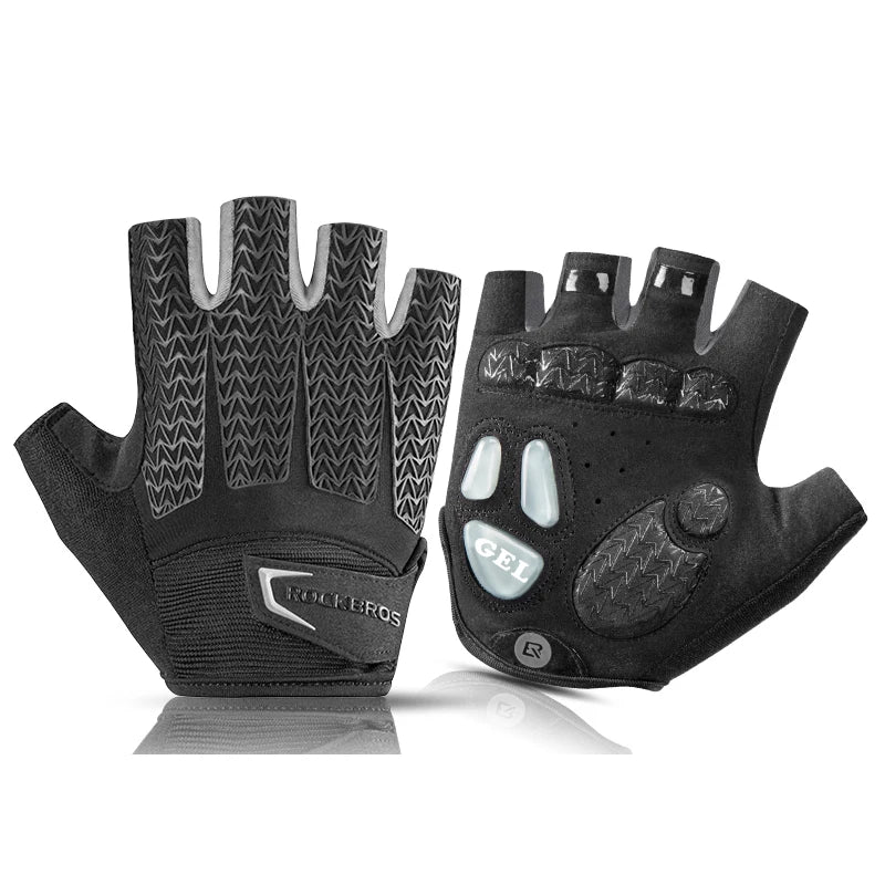 ROCKBROS Half Finger Cycling Gloves With Gel Padding