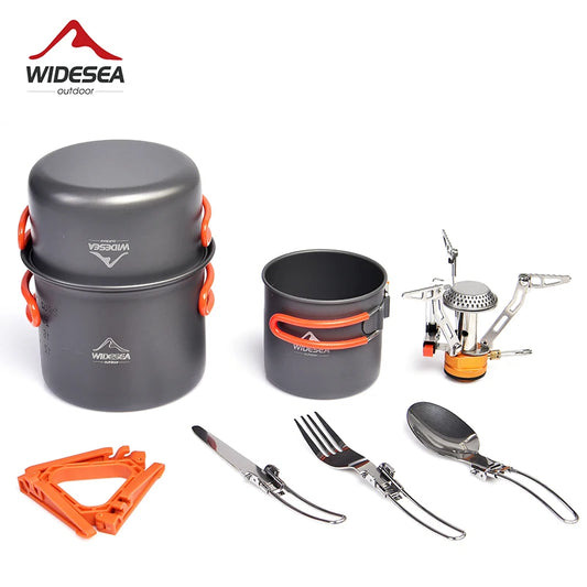 Widesea Outdoor Camping Cookware Set Burner Stove