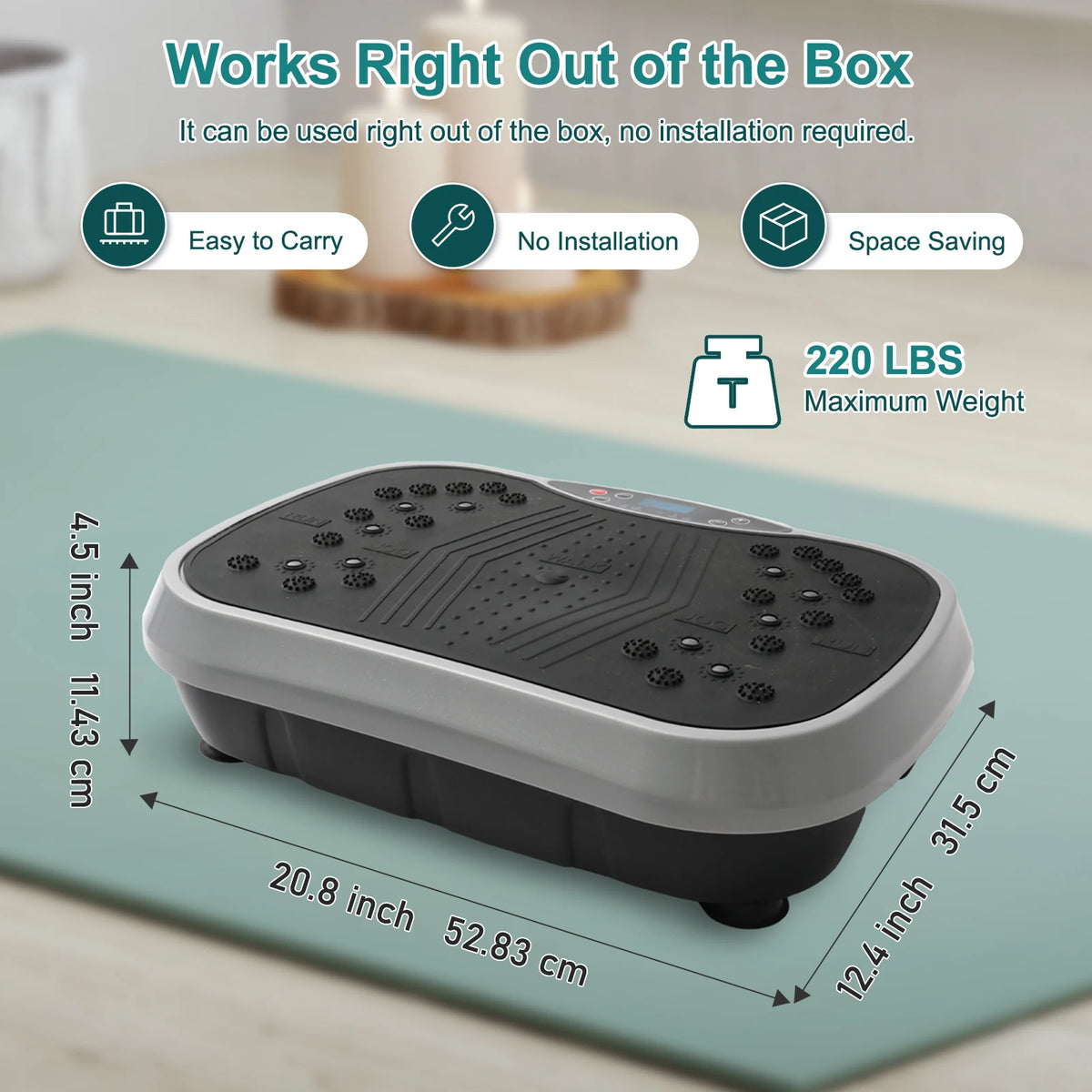 Portable Vibration Plate Exercise Machine For Home