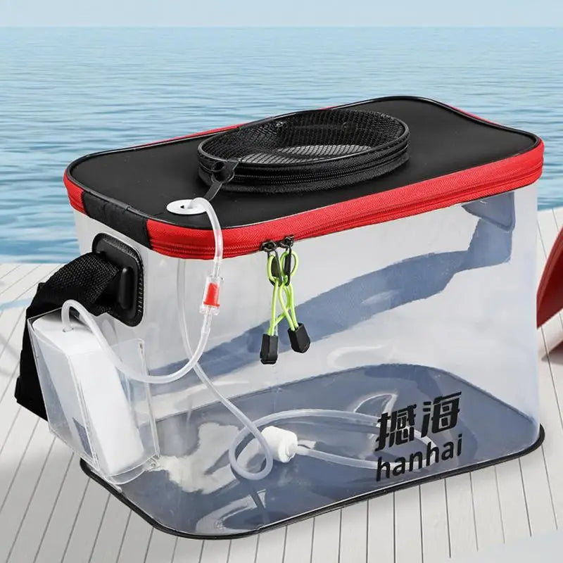 Foldable Breathable Transparent Bait Bucket