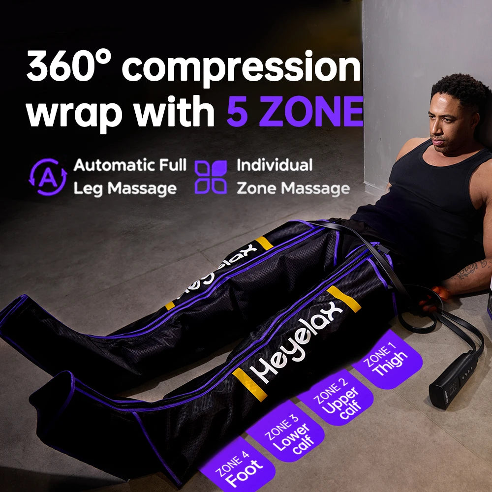 Heyelax 6 Mode Full Leg Air Compression Massager