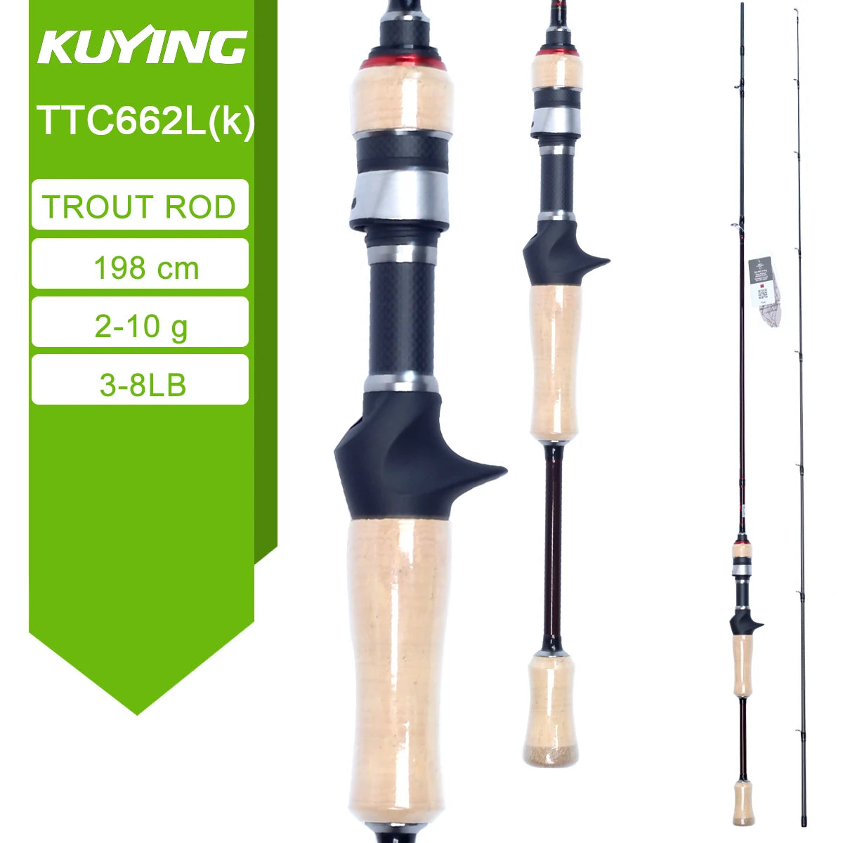 Kuying Teton Carbon Spinning Fishing Rod