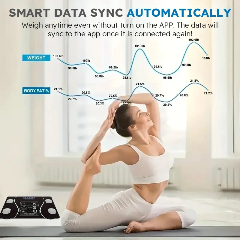 Smart Wireless Body Fat Scale Digital Analyzer