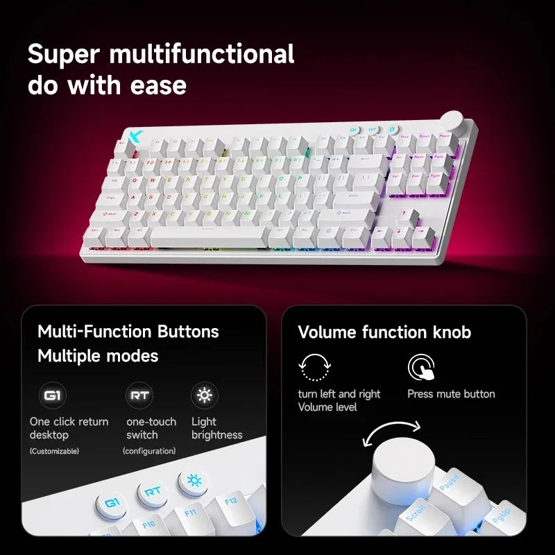 Mchose Mix87 Wired Hot Swap Gaming Keyboard