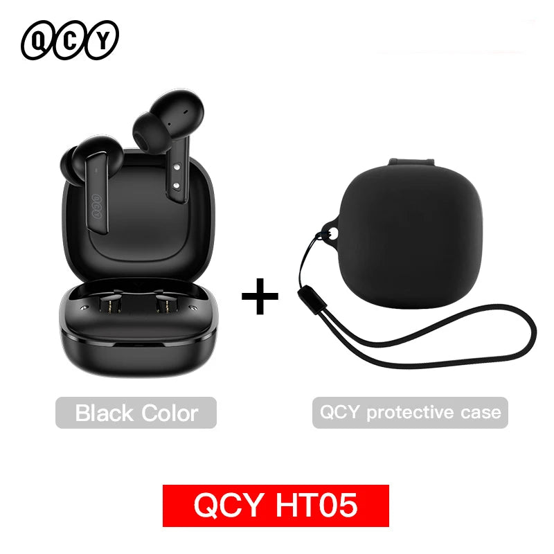 Qcy HT05 Wireless Earphones With 40Db Active Noise Canceling
