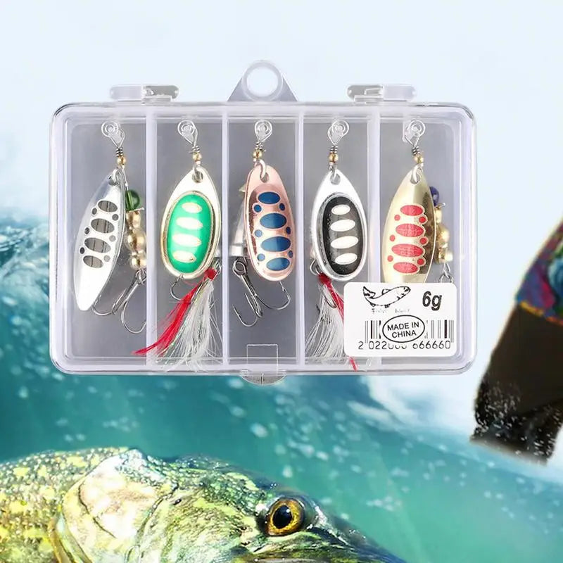 Metal Spinnerbait Fishing Lure Kit For Bass And Trout