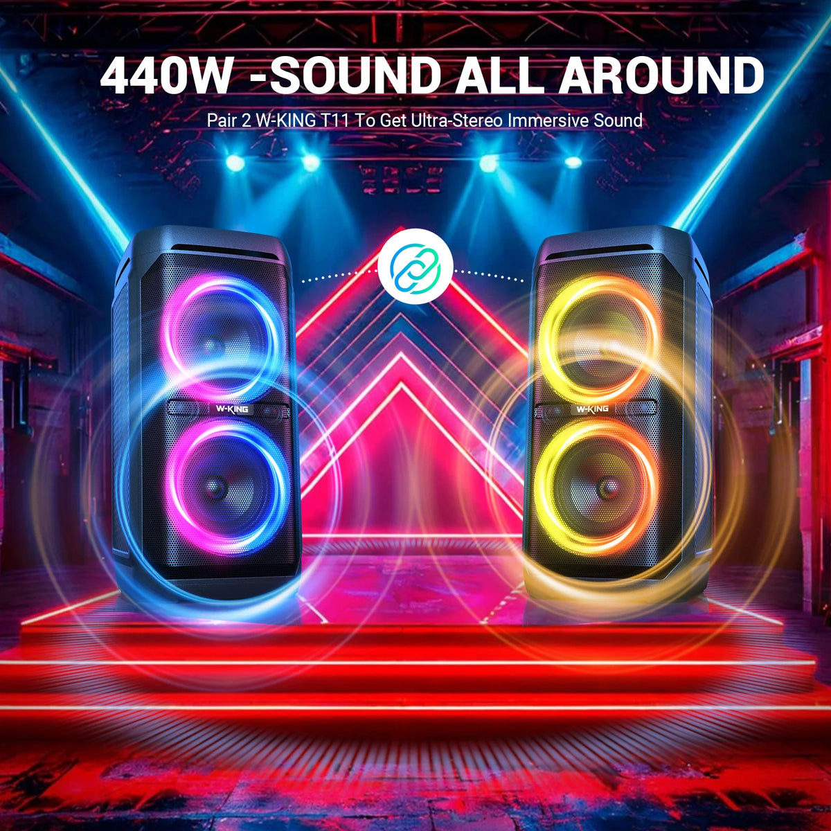 W-King T11 100W Bluetooth Speaker Waterproof