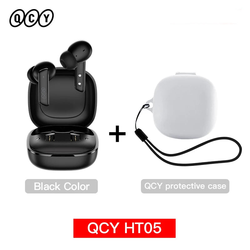 Qcy HT05 Wireless Earphones With 40Db Active Noise Canceling