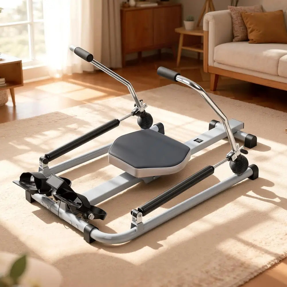 Hydraulic Rowing Machine With Lcd Console