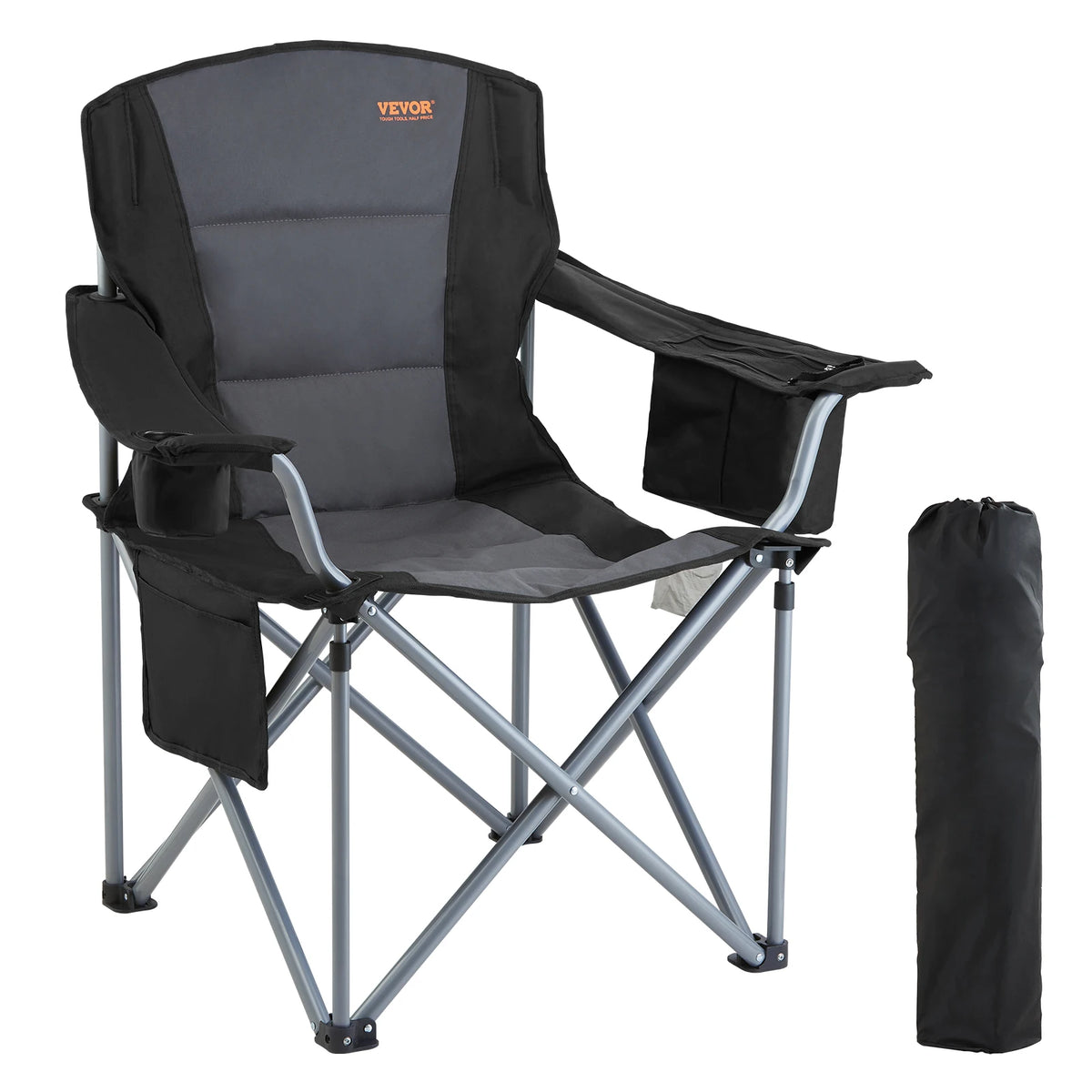 VEVOR Padded Folding Camping Chair With Armrests