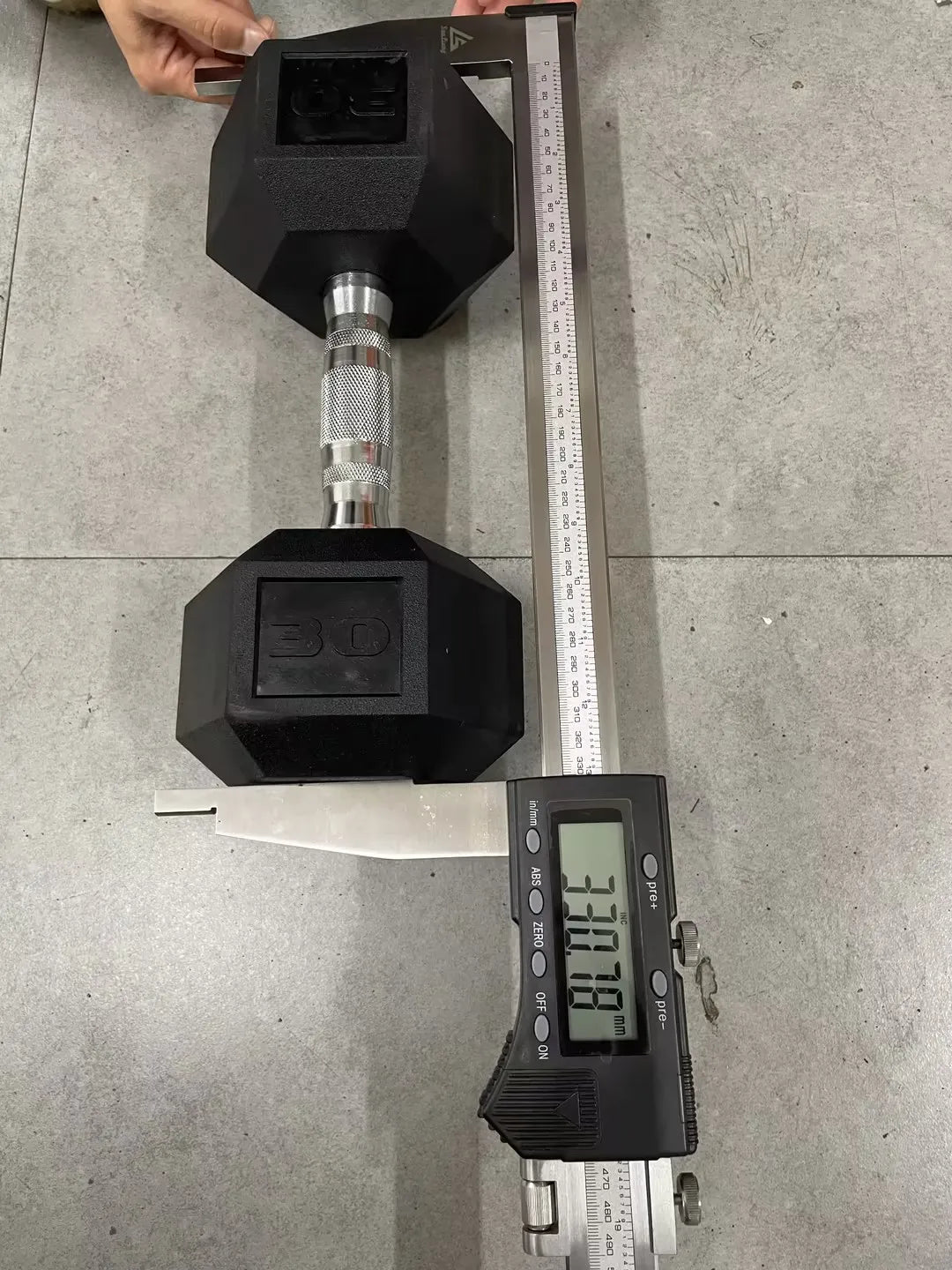 Rubber Hex Dumbbell Hand Weight Set Cast Iron