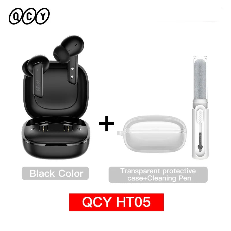Qcy HT05 Wireless Earphones With 40Db Active Noise Canceling