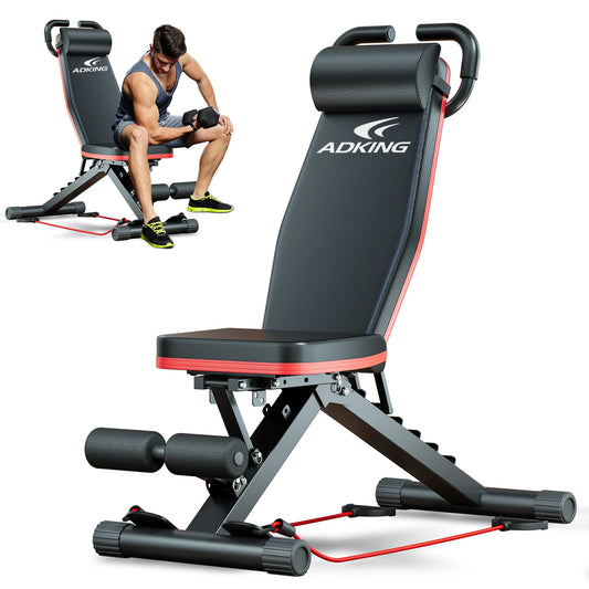 Foldable Adjustable Weight Bench For Home Gym