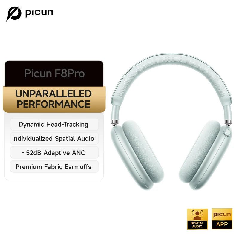 Picun F8 Pro Active Noise Canceling Wireless Headphones