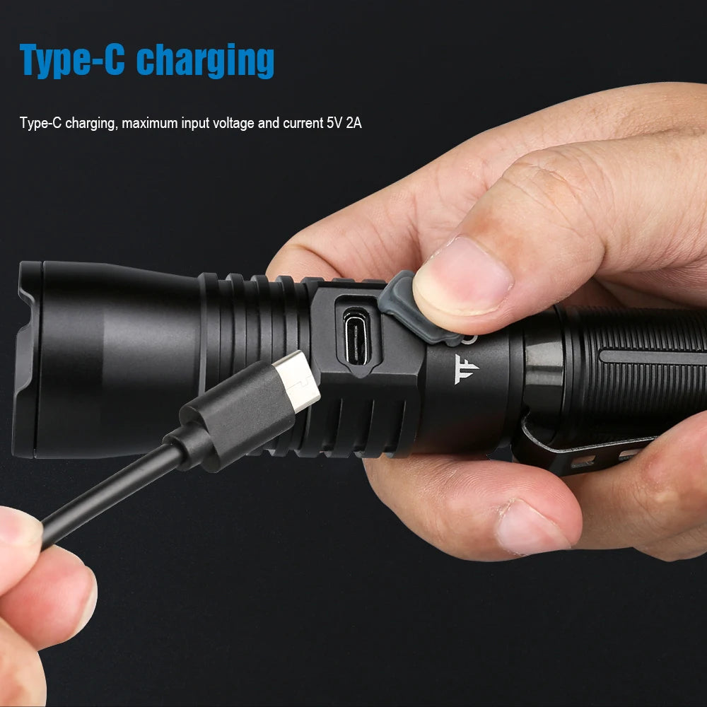 Trustfire T30R Tactical Flashlight 1100 Lumens LED Rechargeable