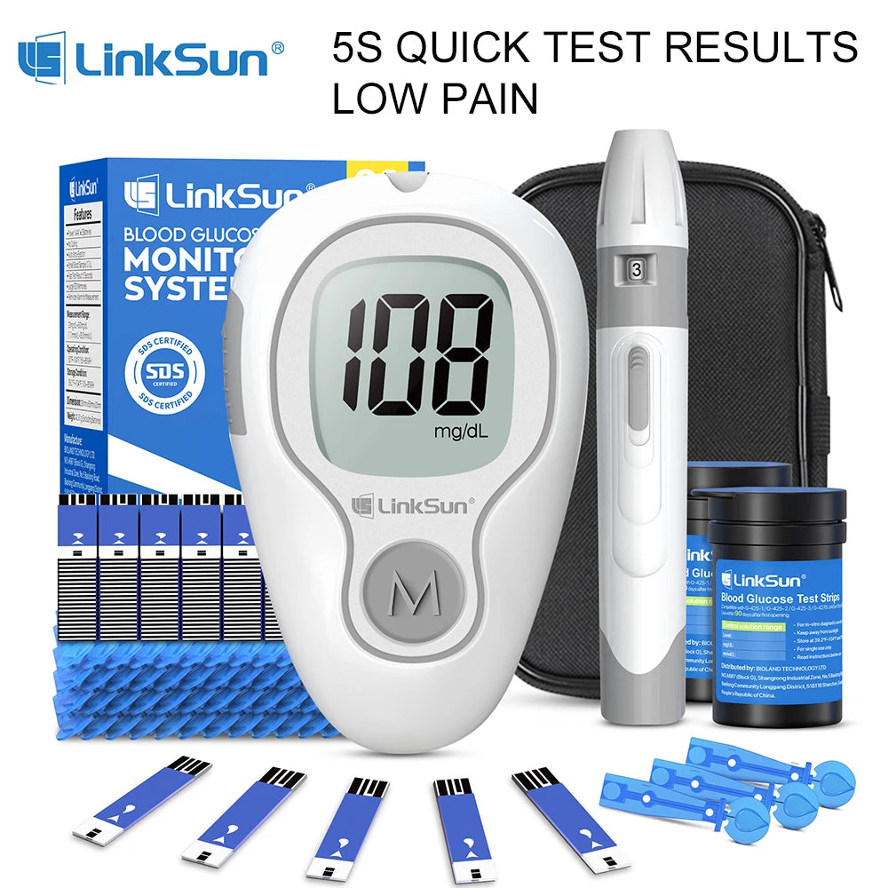 Linksun Digital Blood Glucose Meter Kit