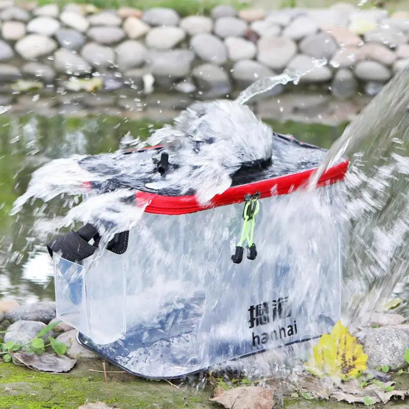 Foldable Breathable Transparent Bait Bucket