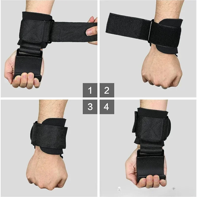 MIHJUSFDH Weight Lifting Hooks For Deadlift And Pull Up Training